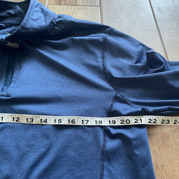 Tommy Bahama Performance Blue 1/4 Zip Long Sleeve Pullover Shirt Men's Large - Picture 6 of 7